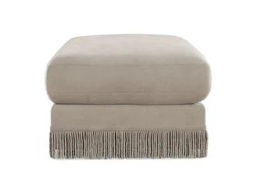 Arken Lyx rektangulær fotskammel i fløyel - Beige - Møbler - Stoler & lenestoler - Krakk - Fotskammel