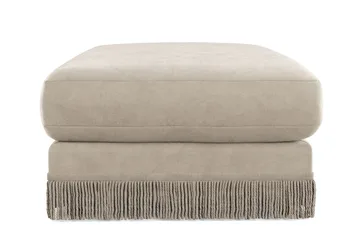 Arken Lyx rektangulær fotskammel i fløyel - Beige - Møbler - Stoler & lenestoler - Krakk - Fotskammel