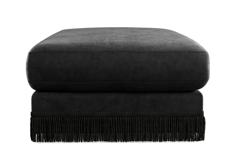 Arken Lyx Rektangulær Fotskammel i fløyel - Svart - Møbler - Stoler & lenestoler - Krakk - Fotskammel