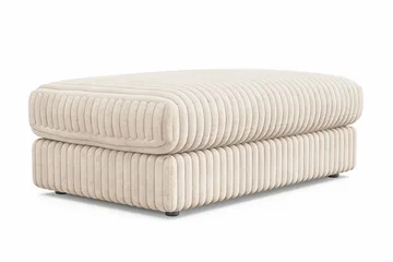 Arken Lyx rektangulær fotskammel i kordfløyel - Beige - Møbler - Stoler & lenestoler - Krakk - Fotskammel