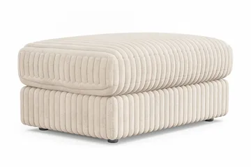 Arken Lyx rektangulær fotskammel i kordfløyel - Beige - Møbler - Stoler & lenestoler - Krakk - Fotskammel