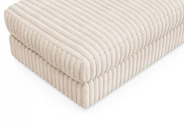 Arken Lyx rektangulær fotskammel i kordfløyel - Beige - Møbler - Stoler & lenestoler - Krakk - Fotskammel