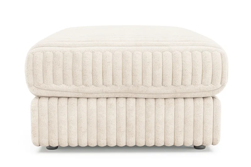 Arken Lyx Rektangulær Fotskammel i Manchester - Beige - Møbler - Stoler & lenestoler - Krakk - Fotskammel