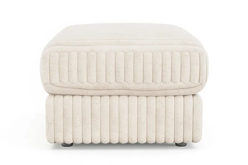 Arken Lyx Rektangulær Fotskammel i Manchester - Beige - Møbler - Stoler & lenestoler - Krakk - Fotskammel