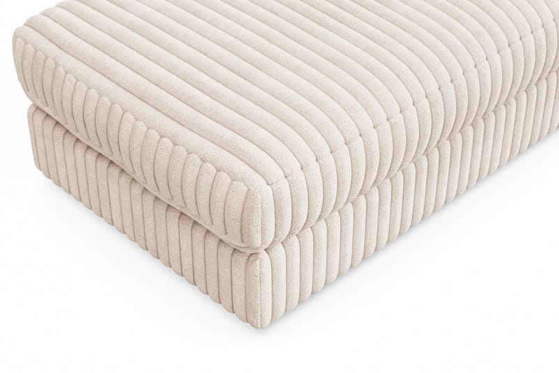 Arken Lyx Rektangulær Fotskammel i Manchester - Beige - Møbler - Stoler & lenestoler - Krakk - Fotskammel