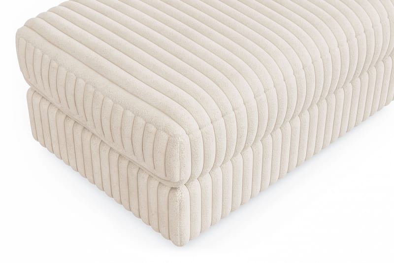 Arken Lyx Rektangulær Fotskammel i Manchester - Beige - Møbler - Stoler & lenestoler - Krakk - Fotskammel