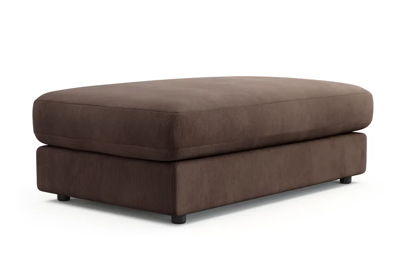 Arken Lyx Rektangulær Fotskammel i Manchester - Brun - Møbler - Stoler & lenestoler - Krakk - Fotskammel