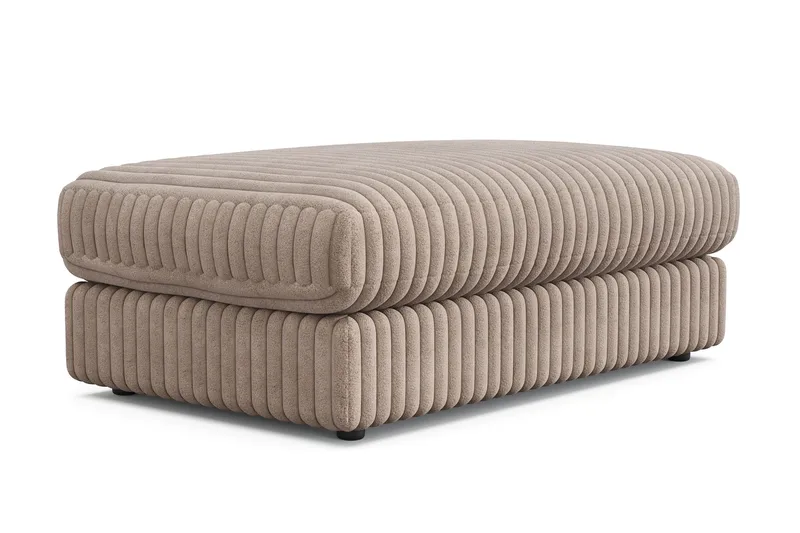 Arken Lyx Rektangulær Fotskammel i Manchester - Greige - Møbler - Stoler & lenestoler - Krakk - Fotskammel