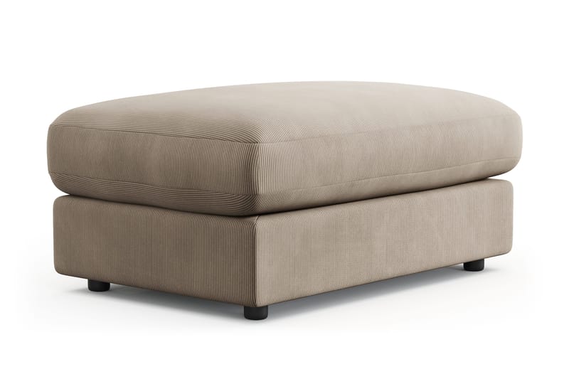 Arken Lyx Rektangulær Fotskammel i Manchester - Greige - Møbler - Stoler & lenestoler - Krakk - Fotskammel