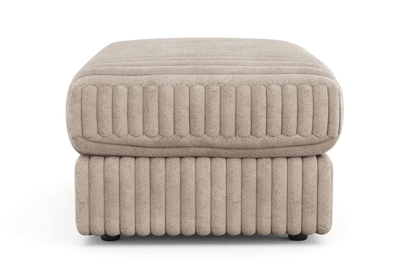 Arken Lyx Rektangulær Fotskammel i Manchester - Greige - Møbler - Stoler & lenestoler - Krakk - Fotskammel