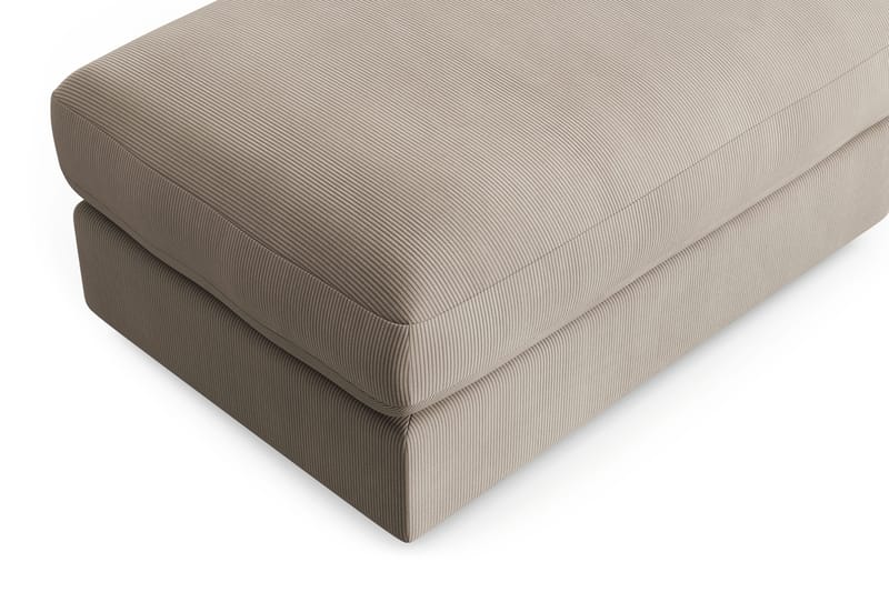 Arken Lyx Rektangulær Fotskammel i Manchester - Greige - Møbler - Stoler & lenestoler - Krakk - Fotskammel