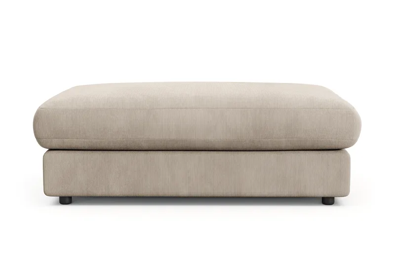 Arken Lyx Rektangulær Fotskammel i Manchester - Greige - Møbler - Stoler & lenestoler - Krakk - Fotskammel