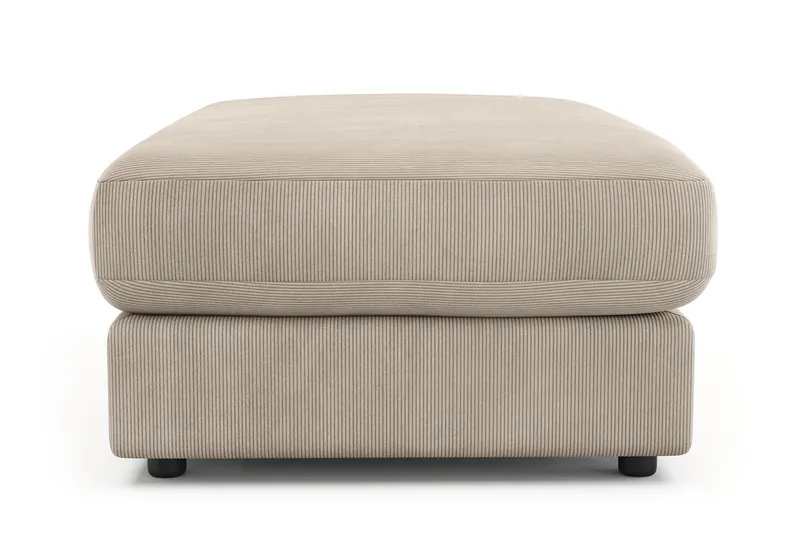 Arken Lyx Rektangulær Fotskammel i Manchester - Greige - Møbler - Stoler & lenestoler - Krakk - Fotskammel