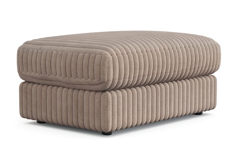 Arken Lyx Rektangulær Fotskammel i Manchester - Greige - Møbler - Stoler & lenestoler - Krakk - Fotskammel