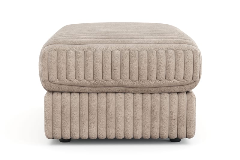 Arken Lyx Rektangulær Fotskammel i Manchester - Greige - Møbler - Stoler & lenestoler - Krakk - Fotskammel