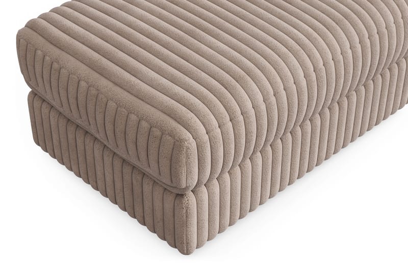 Arken Lyx Rektangulær Fotskammel i Manchester - Greige - Møbler - Stoler & lenestoler - Krakk - Fotskammel