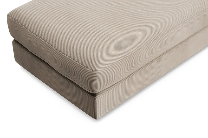 Arken Lyx Rektangulær Fotskammel i Manchester - Greige - Møbler - Stoler & lenestoler - Krakk - Fotskammel