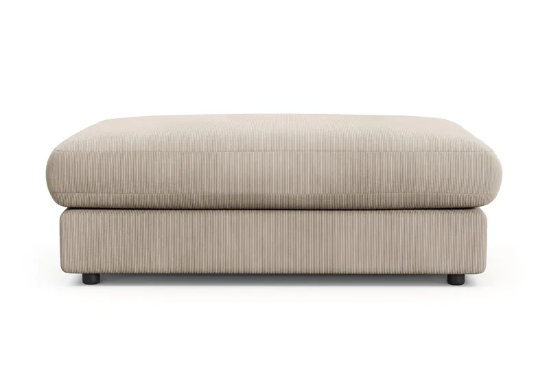 Arken Lyx Rektangulær Fotskammel i Manchester - Greige - Møbler - Stoler & lenestoler - Krakk - Fotskammel