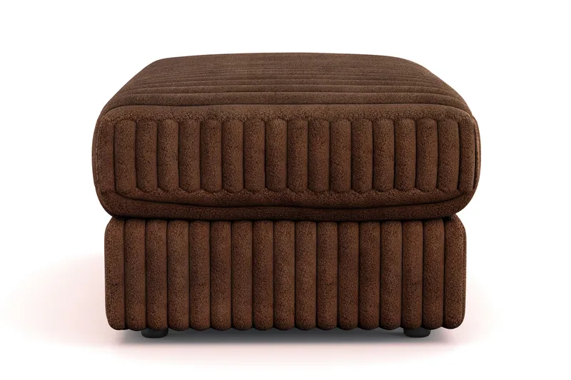 Arken Lyx Rektangulær Fotskammel i Manchester - Mørkebrun - Møbler - Stoler & lenestoler - Krakk - Fotskammel