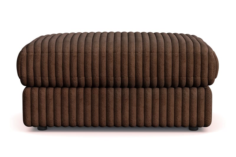 Arken Lyx Rektangulær Fotskammel i Manchester - Mørkebrun - Møbler - Stoler & lenestoler - Krakk - Fotskammel