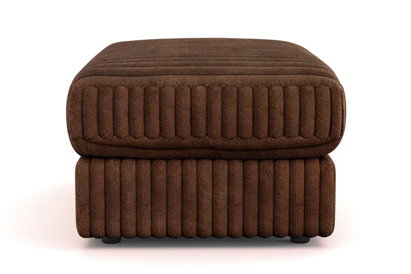 Arken Lyx Rektangulær Fotskammel i Manchester - Mørkebrun - Møbler - Stoler & lenestoler - Krakk - Fotskammel