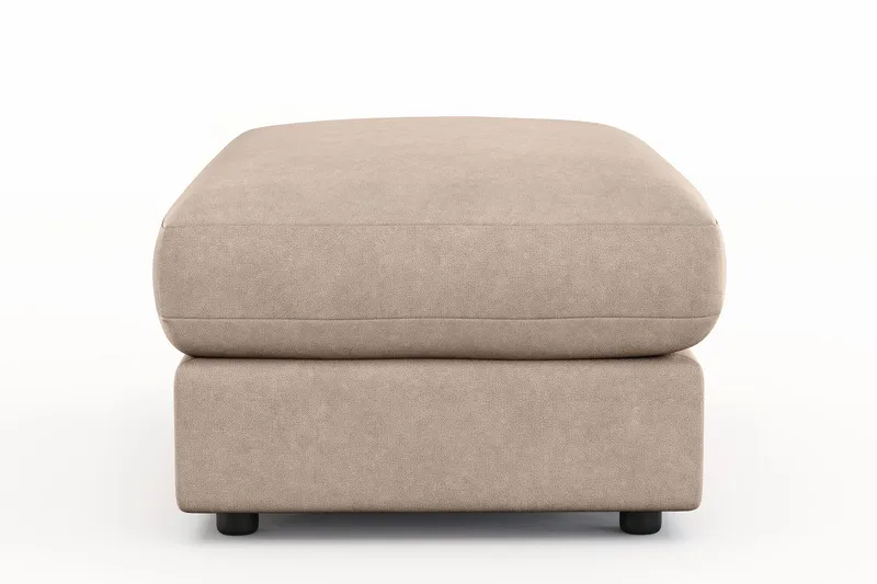 Arken Lyx Rektangulær Fotskammel i stoff - Beige - Møbler - Stoler & lenestoler - Krakk - Fotskammel