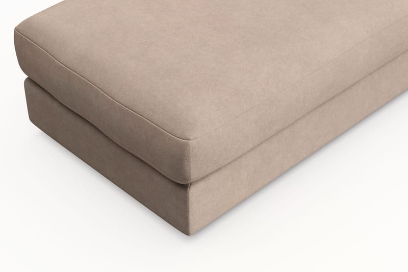 Arken Lyx Rektangulær Fotskammel i stoff - Beige - Møbler - Stoler & lenestoler - Krakk - Fotskammel