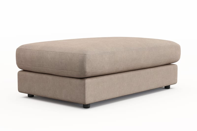 Arken Lyx Rektangulær Fotskammel i stoff - Beige - Møbler - Stoler & lenestoler - Krakk - Fotskammel