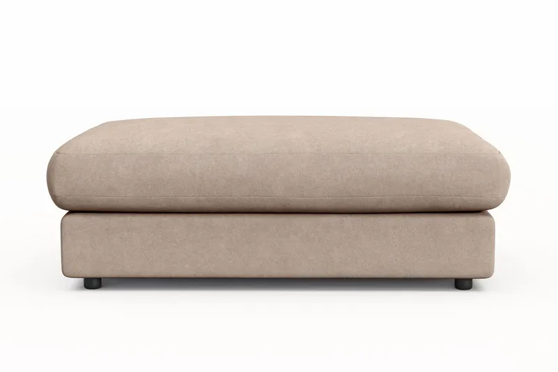 Arken Lyx Rektangulær Fotskammel i stoff - Beige - Møbler - Stoler & lenestoler - Krakk - Fotskammel