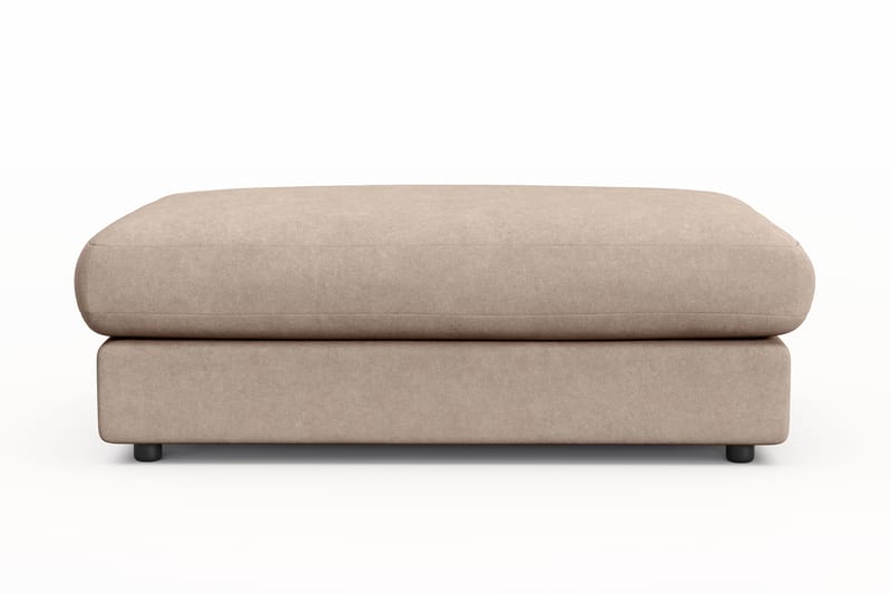 Arken Lyx Rektangulær Fotskammel i stoff - Beige - Møbler - Stoler & lenestoler - Krakk - Fotskammel