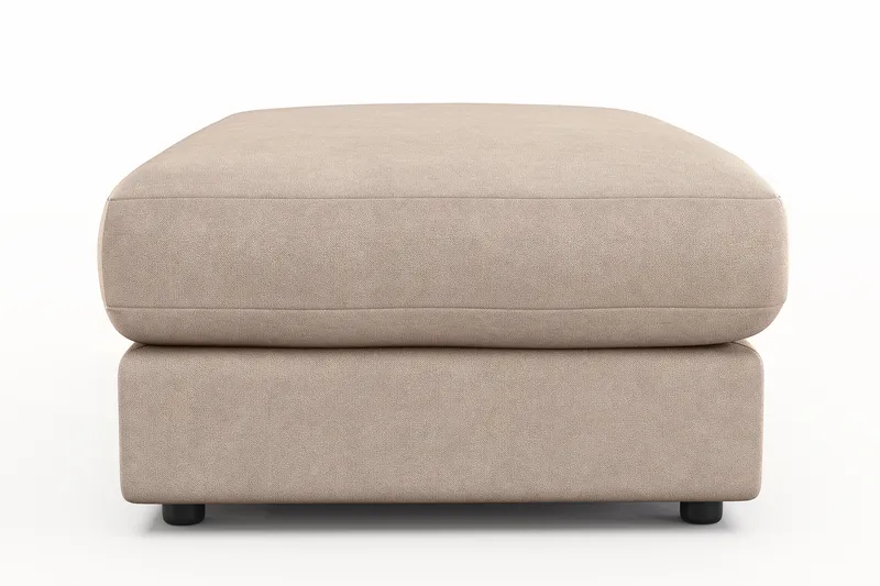 Arken Lyx Rektangulær Fotskammel i stoff - Beige - Møbler - Stoler & lenestoler - Krakk - Fotskammel