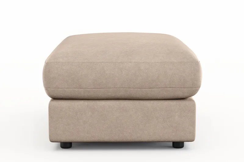 Arken Lyx Rektangulær Fotskammel i stoff - Beige - Møbler - Stoler & lenestoler - Krakk - Fotskammel