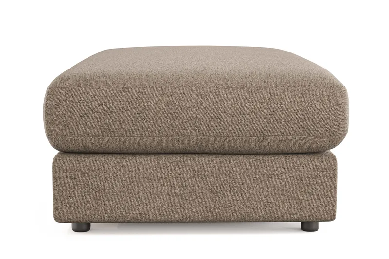 Arken Lyx Rektangulær Fotskammel i stoff - Brun - Møbler - Stoler & lenestoler - Krakk - Fotskammel