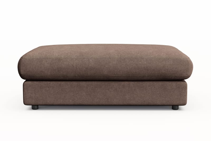 Arken Lyx Rektangulær Fotskammel i stoff - Brun - Møbler - Stoler & lenestoler - Krakk - Fotskammel