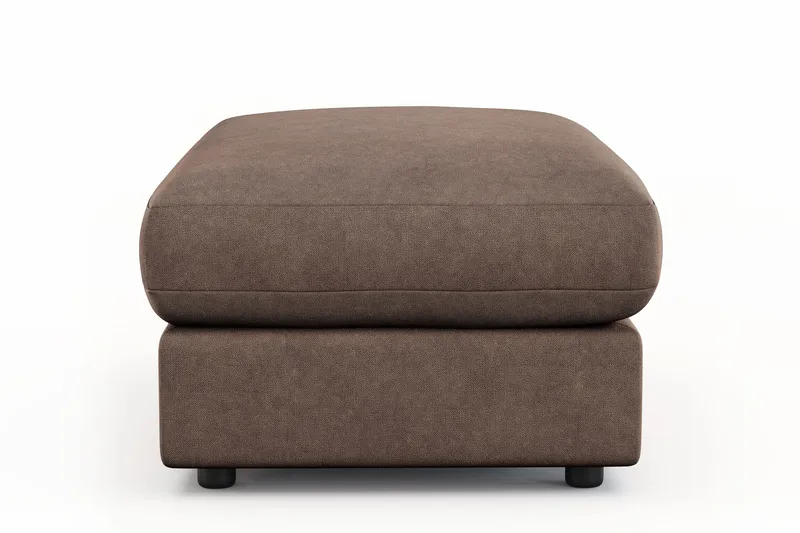Arken Lyx Rektangulær Fotskammel i stoff - Brun - Møbler - Stoler & lenestoler - Krakk - Fotskammel