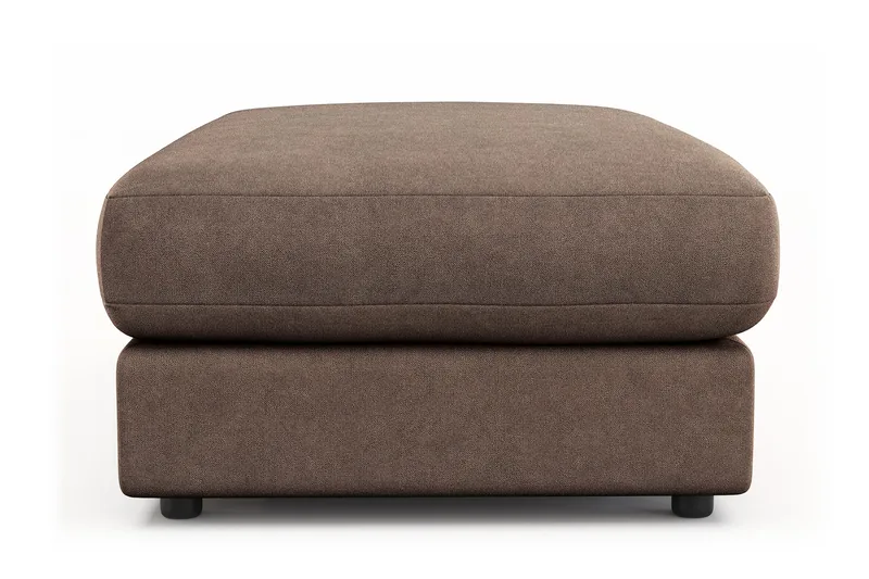 Arken Lyx Rektangulær Fotskammel i stoff - Brun - Møbler - Stoler & lenestoler - Krakk - Fotskammel