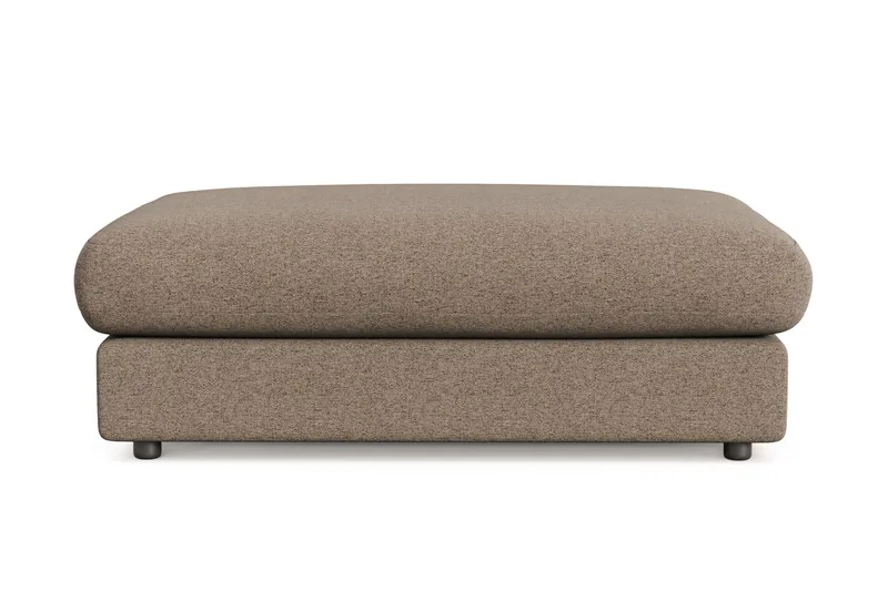 Arken Lyx Rektangulær Fotskammel i stoff - Brun - Møbler - Stoler & lenestoler - Krakk - Fotskammel