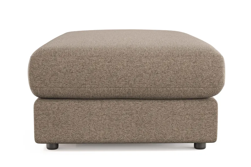 Arken Lyx Rektangulær Fotskammel i stoff - Brun - Møbler - Stoler & lenestoler - Krakk - Fotskammel