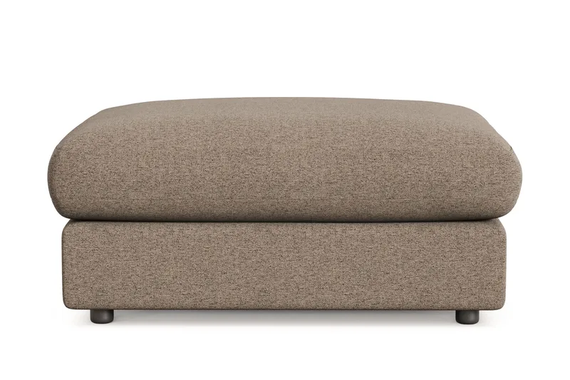 Arken Lyx Rektangulær Fotskammel i stoff - Brun - Møbler - Stoler & lenestoler - Krakk - Fotskammel
