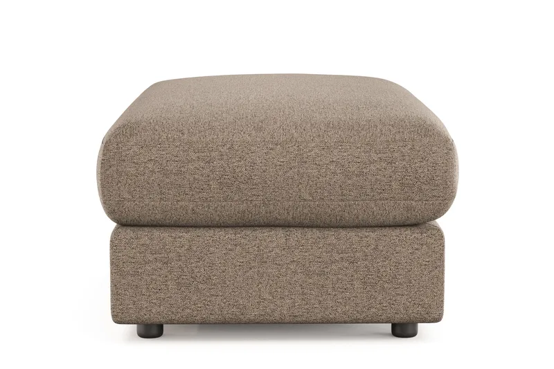 Arken Lyx Rektangulær Fotskammel i stoff - Brun - Møbler - Stoler & lenestoler - Krakk - Fotskammel