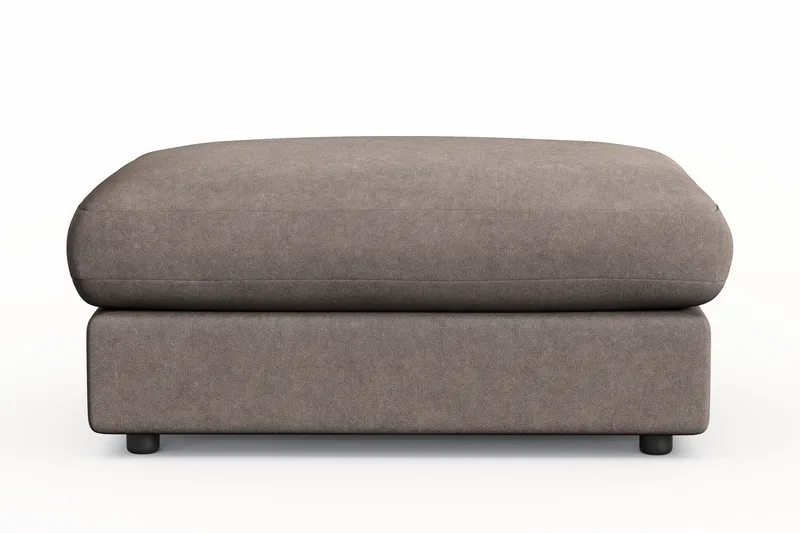 Arken Lyx Rektangulær Fotskammel i stoff - Brun - Møbler - Stoler & lenestoler - Krakk - Fotskammel
