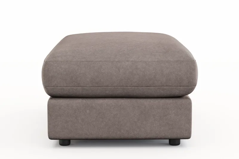 Arken Lyx Rektangulær Fotskammel i stoff - Brun - Møbler - Stoler & lenestoler - Krakk - Fotskammel