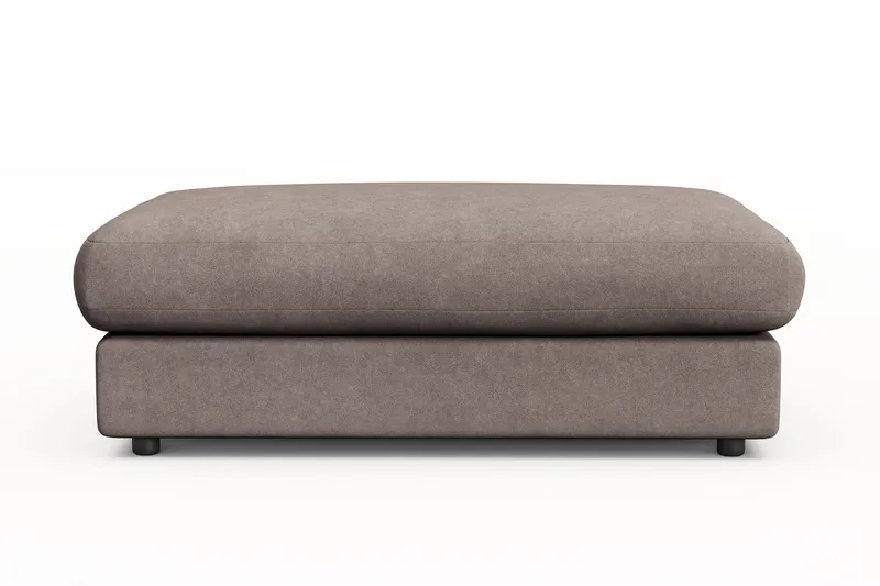 Arken Lyx Rektangulær Fotskammel i stoff - Brun - Møbler - Stoler & lenestoler - Krakk - Fotskammel