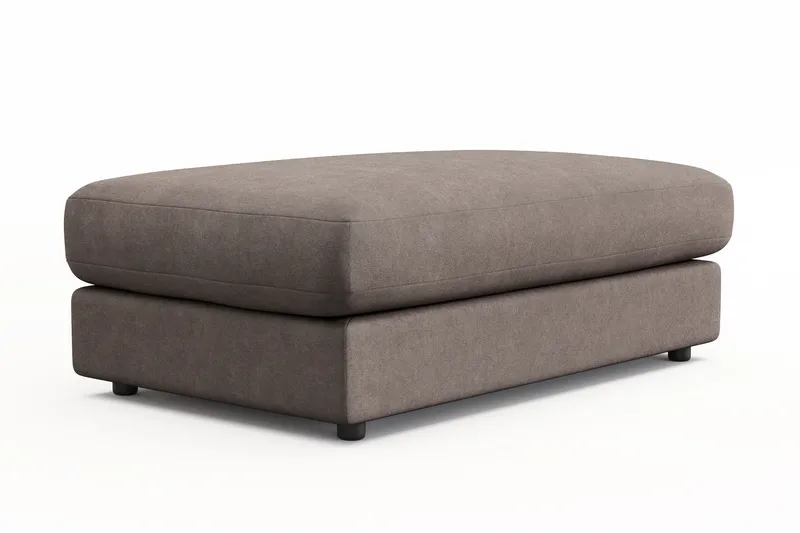 Arken Lyx Rektangulær Fotskammel i stoff - Brun - Møbler - Stoler & lenestoler - Krakk - Fotskammel