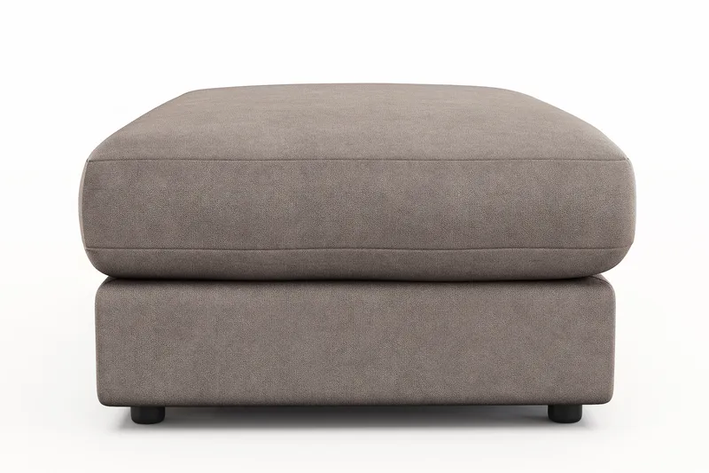 Arken Lyx Rektangulær Fotskammel i stoff - Brun - Møbler - Stoler & lenestoler - Krakk - Fotskammel