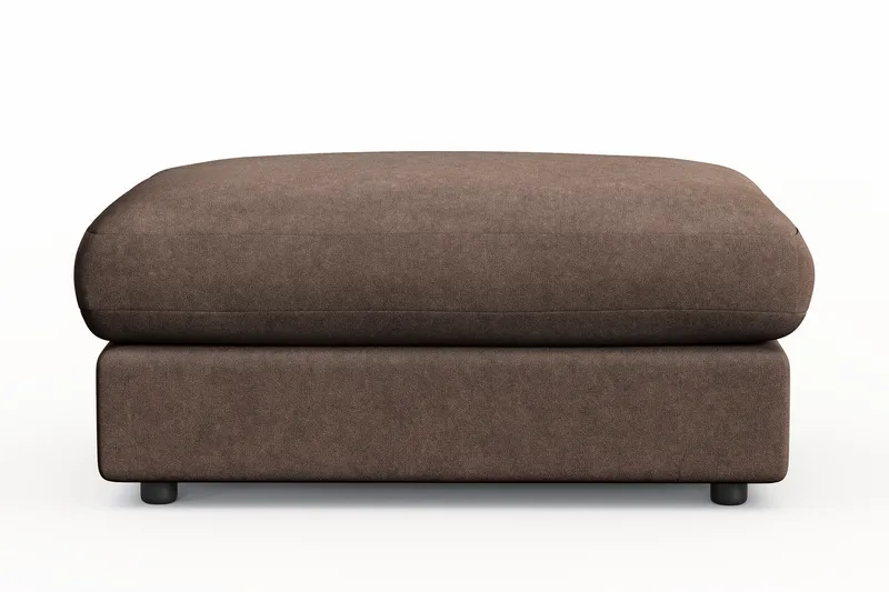 Arken Lyx Rektangulær Fotskammel i stoff - Brun - Møbler - Stoler & lenestoler - Krakk - Fotskammel