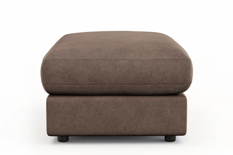 Arken Lyx Rektangulær Fotskammel i stoff - Brun - Møbler - Stoler & lenestoler - Krakk - Fotskammel