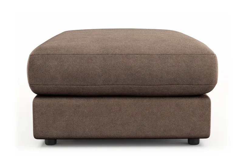 Arken Lyx Rektangulær Fotskammel i stoff - Brun - Møbler - Stoler & lenestoler - Krakk - Fotskammel
