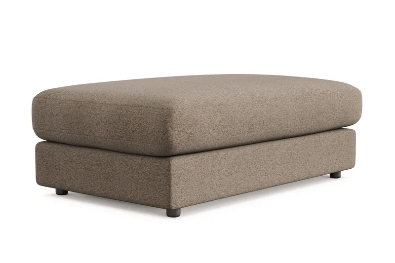 Arken Lyx Rektangulær Fotskammel i stoff - Brun - Møbler - Stoler & lenestoler - Krakk - Fotskammel