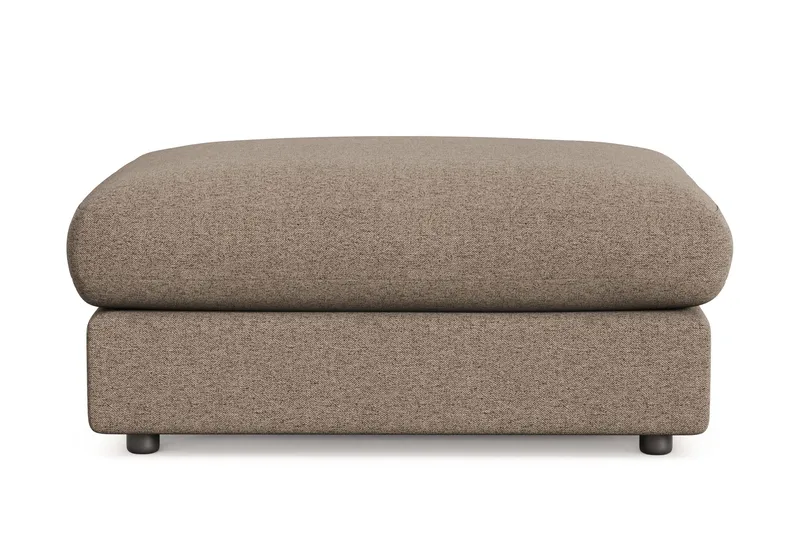Arken Lyx Rektangulær Fotskammel i stoff - Brun - Møbler - Stoler & lenestoler - Krakk - Fotskammel